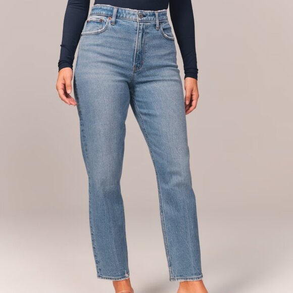 Ambercrombie and Fitch Mom high rise curve Love highrise jeans size 0 - Picture 11 of 15